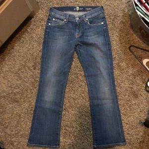 7 for all Mankind Crop Flare size 25 New!
